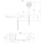 Смеситель Lemark Unibox LM6914CW для ванны и душа с поворотным изливом, хром-белый