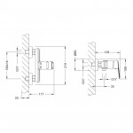 Смеситель Lemark Point для душа без излива LM0303C