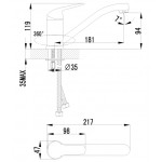 Смеситель Lemark Plus Advance для кухни LM1204C