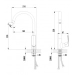 Смеситель Lemark Plus Shape для кухни LM1705C