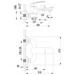 Смеситель Lemark Plus Shape для ванны с душем LM 1712С