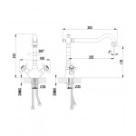 Смеситель Lemark Vintage для кухни LM2805B