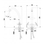 Смеситель Lemark Partner для кухни LM6544C