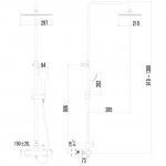 Душевая система Lemark Yeti для душа с термостатом LM7860C
