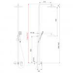 Душевая система Lemark Tropic для ванны и душа LM7005С