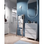 Тумба с раковиной Marka One Bumble 40 выдвижной умывальник напольная белый У90671 Тумба с раковиной Marka One Bumble 40 выдвижной умывальник напольная белый У90671