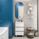 Тумба с раковиной Marka One Bumble 40 выдвижной умывальник напольная белый У90671 Тумба с раковиной Marka One Bumble 40 выдвижной умывальник напольная белый У90671