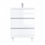 Тумба с раковиной Marka One Bumble 40 выдвижной умывальник напольная белый У90671 Тумба с раковиной Marka One Bumble 40 выдвижной умывальник напольная белый У90671