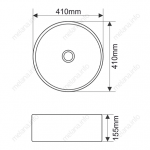 Раковина Melana накладная 41х41 MLN-7078A