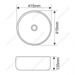 Раковина Melana накладная 42х42 MLN-78115