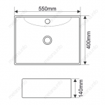 Раковина Melana накладная 48х61 MLN-7819