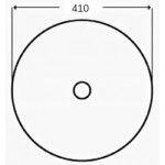 Раковина накладная Mira 41х41х14 круглая бронза / бежевый MR-4141WBR