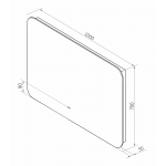 Зеркало Misty Адхил LED 1000x700 бесконтактный сенсор АДХ-02-100/70-14