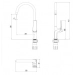 Смеситель Lemark Bronx LM3705GM для кухни, графит