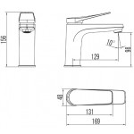 Смеситель Lemark Bronx LM3706BL для раковины, черный