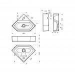 Раковина Оника Адриана 90 LIN35SLWB01