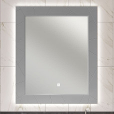 Зеркало Opadiris Луиджи 90 с подсветкой сенсор серое матовое New 00-00006559