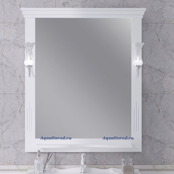 Зеркало Opadiris Риспекто 85 белый матовый 00-00007063