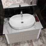 Тумба под умывальник Opadiris Рубинно 90 подвесная серый/белый 00-00005943 Тумба под умывальник Opadiris Рубинно 90 подвесная серый/белый 00-00005943