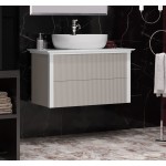 Тумба под умывальник Opadiris Рубинно 90 подвесная серый/белый 00-00005943 Тумба под умывальник Opadiris Рубинно 90 подвесная серый/белый 00-00005943