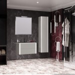 Тумба под умывальник Opadiris Рубинно 90 подвесная серый/белый 00-00005943 Тумба под умывальник Opadiris Рубинно 90 подвесная серый/белый 00-00005943