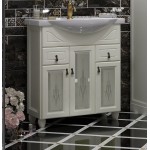 Тумба под умывальник Opadiris Тибет 75 стекло слоновая кость 00-00002839