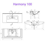 Умывальник мебельный MYJOYS Harmony 100