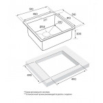 Мойка кухонная Paulmark Velten 51х51 нержавеющая сталь сталь PM905151-BS