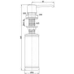 Дозатор моющего средства Paulmark Sauber серый D001-310