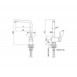 Смеситель кухонный Paulmark Spring универсальный нержавеющая сталь Sp212067-SS