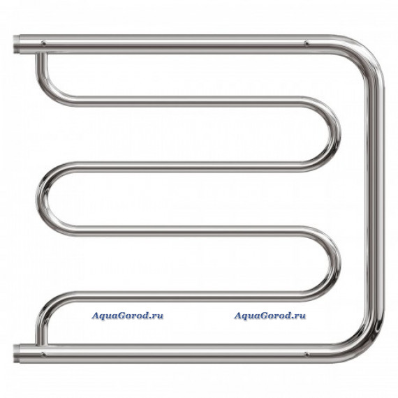 Полотенцесушитель Point Фокстрот водяной 700х600 с 2 полками хром PN25667P