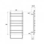Полотенцесушитель Point Нептун П7 500х800 хром PN09158