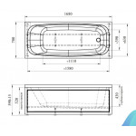 Ванна Radomir Simple 180х70 с каркасом 