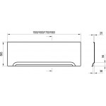 Передняя панель для ванны Ravak универсальная 170 см CZ001P0A00