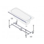 Ванна акриловая Ravak Domino Plus 150x70 см в комплекте с усиленной жесткой рамой C70508040