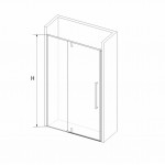 Душевая дверь RGW Stilvol RGW SV-03 1000x2000 мм распашная прозрачное стекло 06320310-11