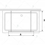 Душевая перегородка RGW WA-016 неподвижная 120х195 прозрачное стекло хром 35101612-11