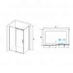 Душевое ограждение RGW Tornado RGW TO-44 (TO-14 + Z-04) 1200х800х1950 мм прямоугольное прозрачное стекло 02074428-11