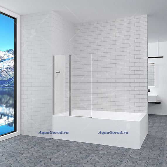 Шторка для ванны RGW Screens SC-11 1000х1400 прозрачное стекло 03111110-11