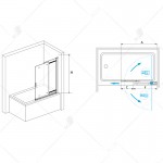 Шторка для ванны RGW Screens SC-44 1000х1500 прозрачное стекло 03114410-11 Шторка для ванны RGW Screens SC-44 1000х1500 прозрачное стекло 03114410-11