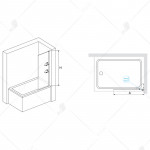 Шторка для ванны RGW Screens SC-53 800х1500 прозрачное стекло 03115308-11