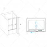 Шторка для ванны RGW Screens SC-60 1700х1500 прозрачное стекло 01116017-11