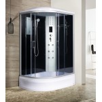 Душевая кабина River Dunay 120х90х210 с крышей тонированное стекло черная задняя стенка правая 10000003131 Душевая кабина River Dunay 120х90х210 с крышей тонированное стекло черная задняя стенка правая 10000003131