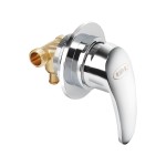 Душевая кабина River Dunay 80х80х21 с крышей тонированное стекло черная задняя стенка 10000003137