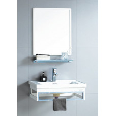 Мебель для ванной комнаты River Laura 81 см белый голубой LAURA 805 BU, комплект