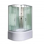 Душевая кабина Мономах 100/80/44 МЗ R без крыши высокий поддон прозрачное с рисунком стекло правая 10000005830 Душевая кабина Мономах 100/80/44 МЗ R без крыши высокий поддон прозрачное с рисунком стекло правая 10000005830