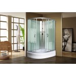 Душевая кабина Мономах 90/80/24 МЗ R без крыши низкий поддон прозрачное с рисунком стекло правая 10000005806 Душевая кабина Мономах 90/80/24 МЗ R без крыши низкий поддон прозрачное с рисунком стекло правая 10000005806