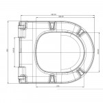 Сиденье для унитаза Roca The Gap Round с крышкой микролифт быстросъемное белое 7801D12007