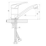 Смеситель Rossinka B35-22 для раковины