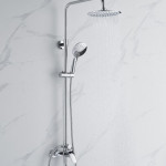 Душевая система Rossinka однорычажная для ванны с душем хром RS45-46
